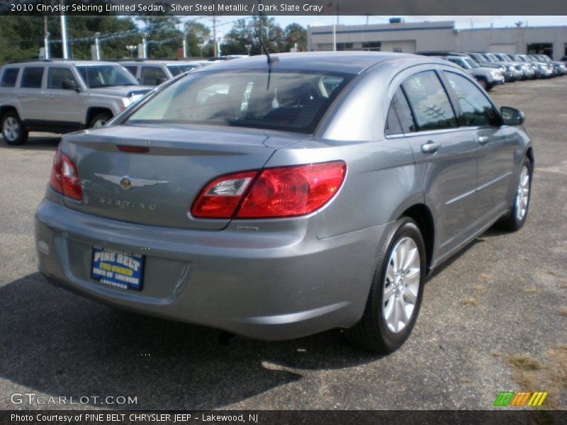Silver Steel Metallic / Dark Slate Gray 2010 Chrysler Sebring Limited Sedan