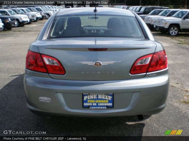 Silver Steel Metallic / Dark Slate Gray 2010 Chrysler Sebring Limited Sedan