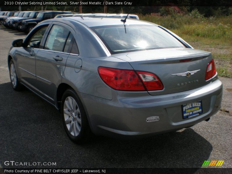 Silver Steel Metallic / Dark Slate Gray 2010 Chrysler Sebring Limited Sedan