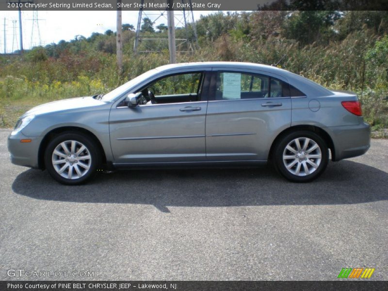Silver Steel Metallic / Dark Slate Gray 2010 Chrysler Sebring Limited Sedan
