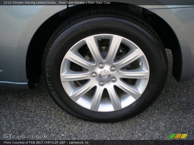 Silver Steel Metallic / Dark Slate Gray 2010 Chrysler Sebring Limited Sedan