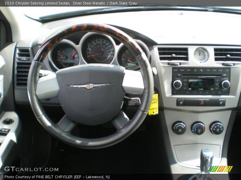 Silver Steel Metallic / Dark Slate Gray 2010 Chrysler Sebring Limited Sedan
