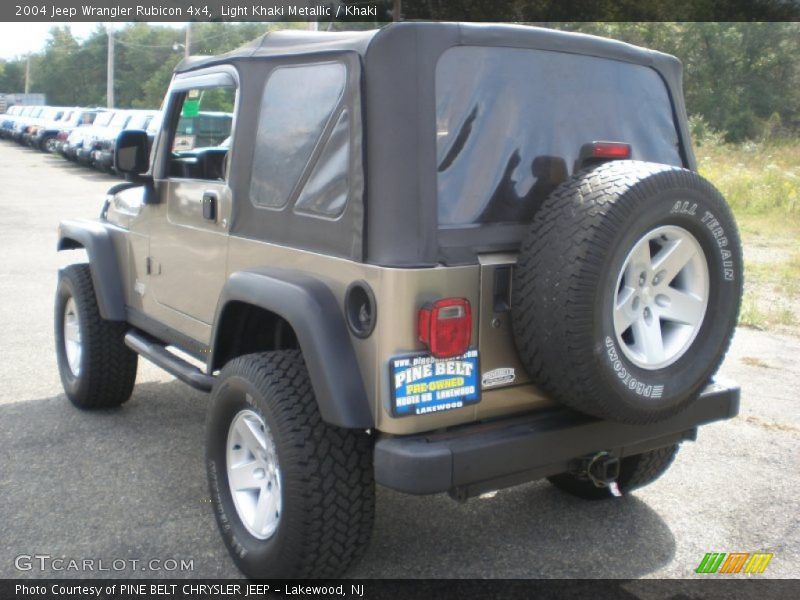 Light Khaki Metallic / Khaki 2004 Jeep Wrangler Rubicon 4x4