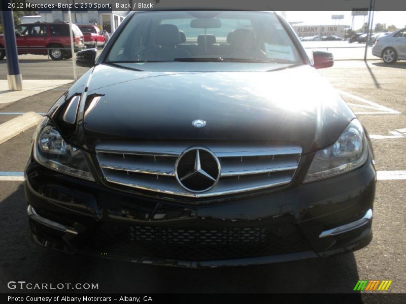 Black / Black 2012 Mercedes-Benz C 250 Sport