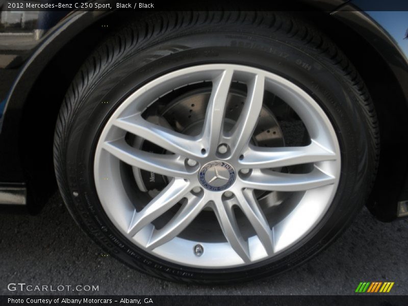 Black / Black 2012 Mercedes-Benz C 250 Sport
