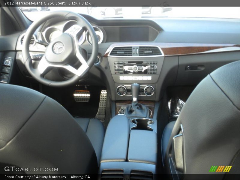 Black / Black 2012 Mercedes-Benz C 250 Sport