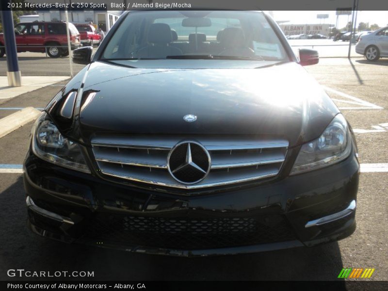Black / Almond Beige/Mocha 2012 Mercedes-Benz C 250 Sport