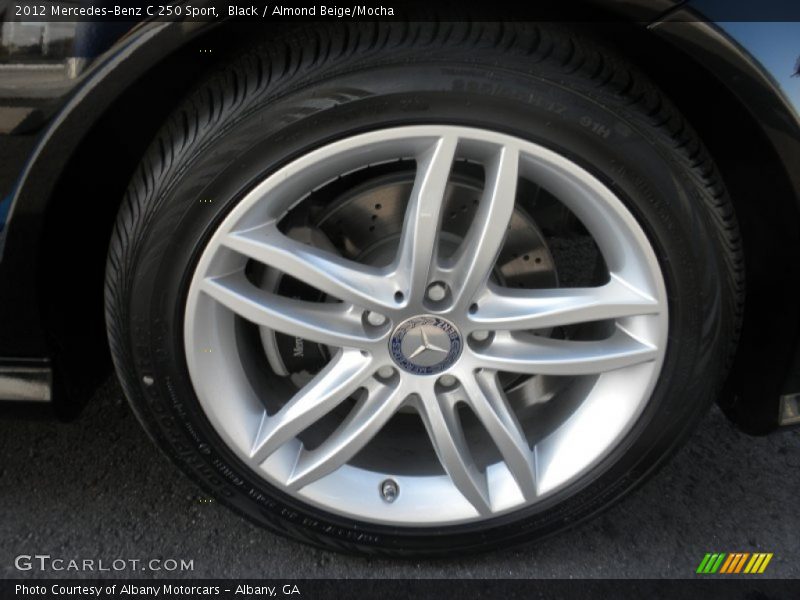 Black / Almond Beige/Mocha 2012 Mercedes-Benz C 250 Sport
