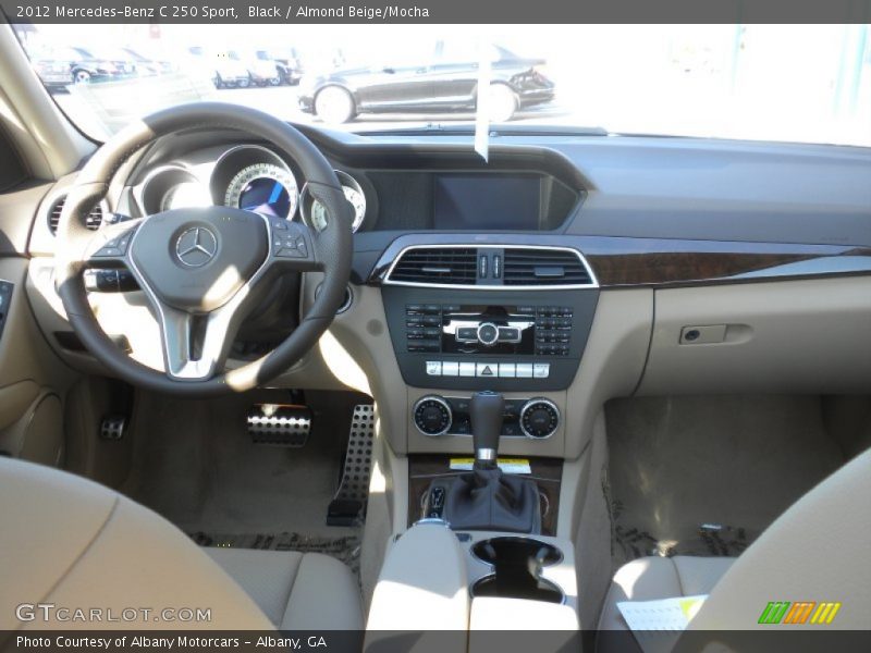 Black / Almond Beige/Mocha 2012 Mercedes-Benz C 250 Sport