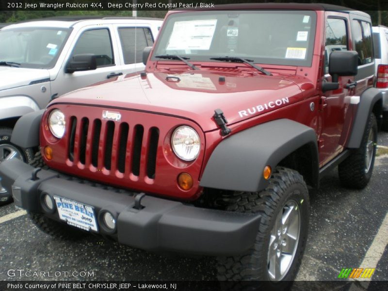 Deep Cherry Red Crystal Pearl / Black 2012 Jeep Wrangler Rubicon 4X4