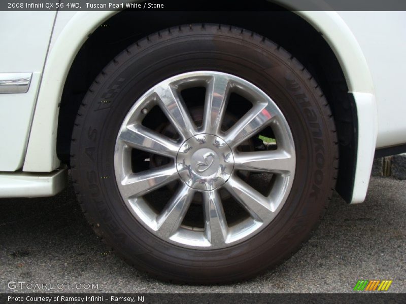Tuscan Pearl White / Stone 2008 Infiniti QX 56 4WD