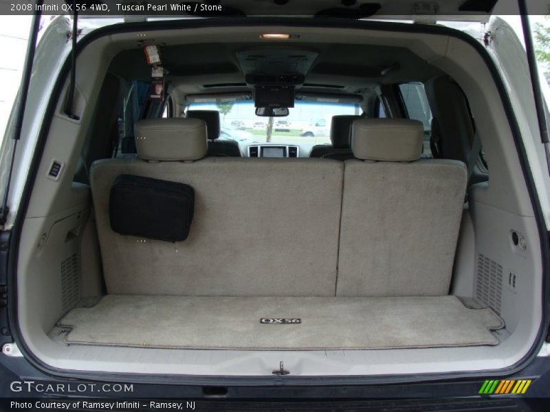 Tuscan Pearl White / Stone 2008 Infiniti QX 56 4WD