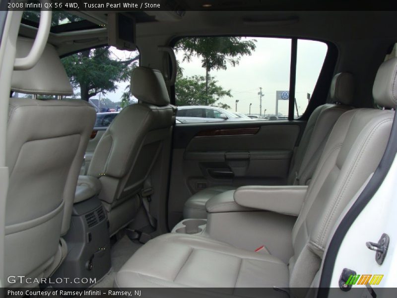 Tuscan Pearl White / Stone 2008 Infiniti QX 56 4WD