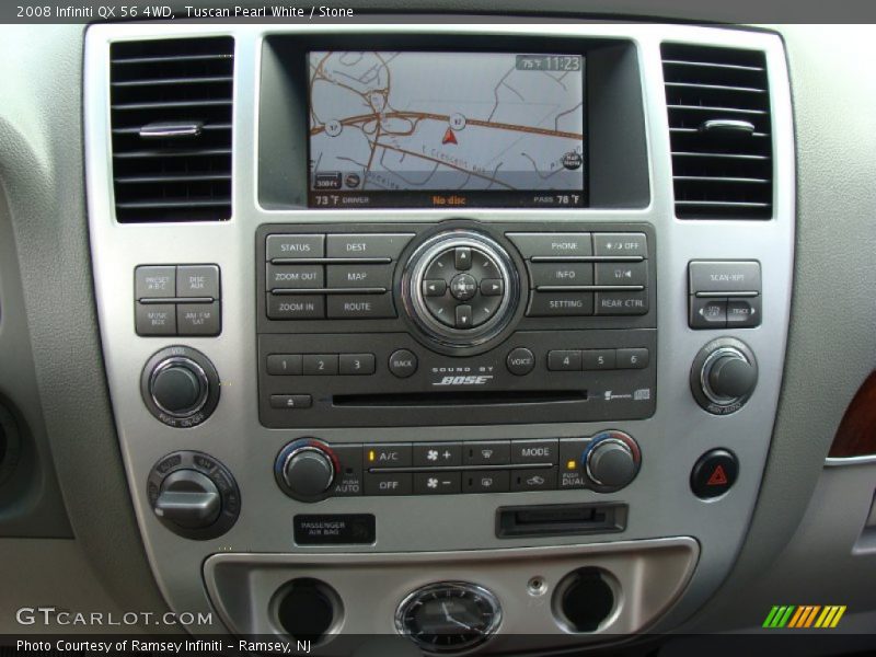Tuscan Pearl White / Stone 2008 Infiniti QX 56 4WD