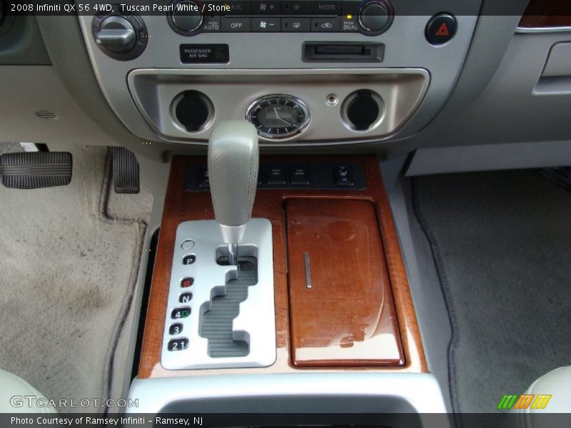 Tuscan Pearl White / Stone 2008 Infiniti QX 56 4WD