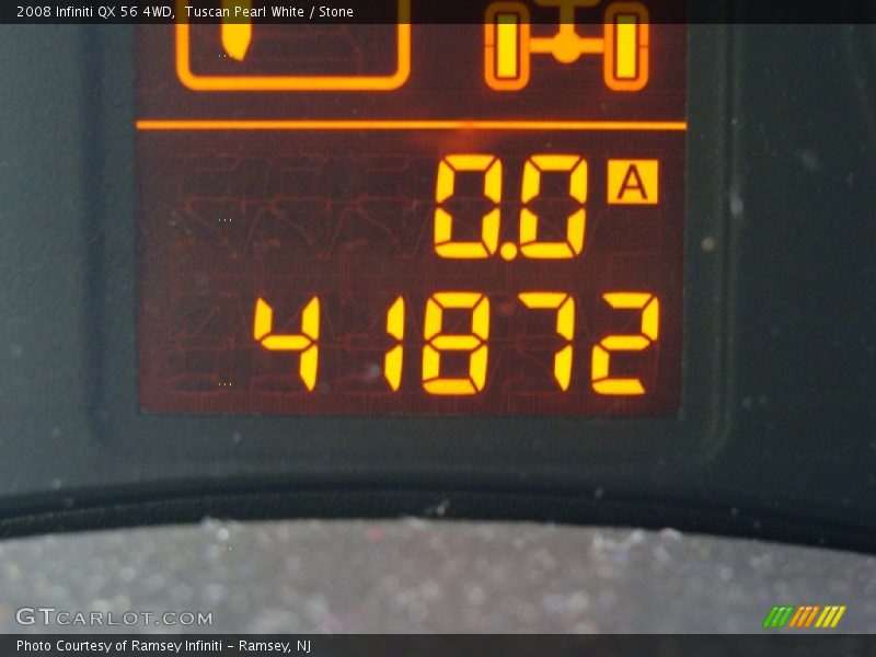Tuscan Pearl White / Stone 2008 Infiniti QX 56 4WD