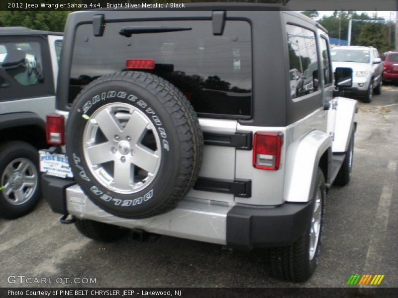 Bright Silver Metallic / Black 2012 Jeep Wrangler Sahara 4x4