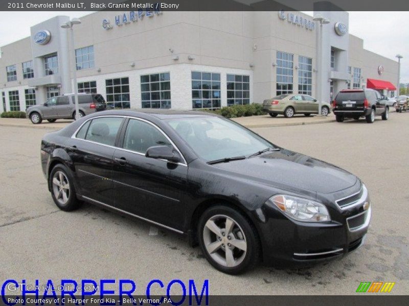 Black Granite Metallic / Ebony 2011 Chevrolet Malibu LT