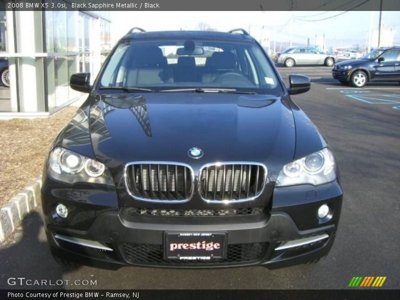 Black Sapphire Metallic / Black 2008 BMW X5 3.0si