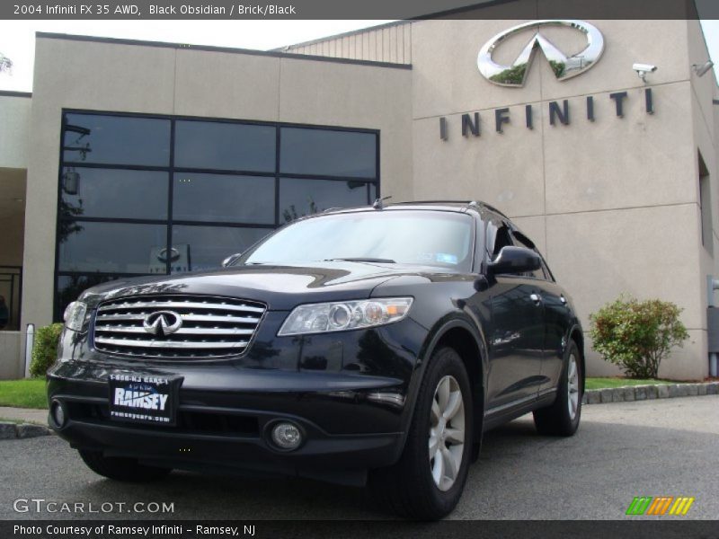 Black Obsidian / Brick/Black 2004 Infiniti FX 35 AWD