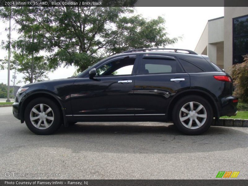 Black Obsidian / Brick/Black 2004 Infiniti FX 35 AWD