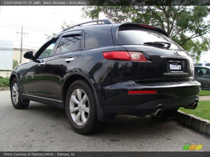 Black Obsidian / Brick/Black 2004 Infiniti FX 35 AWD