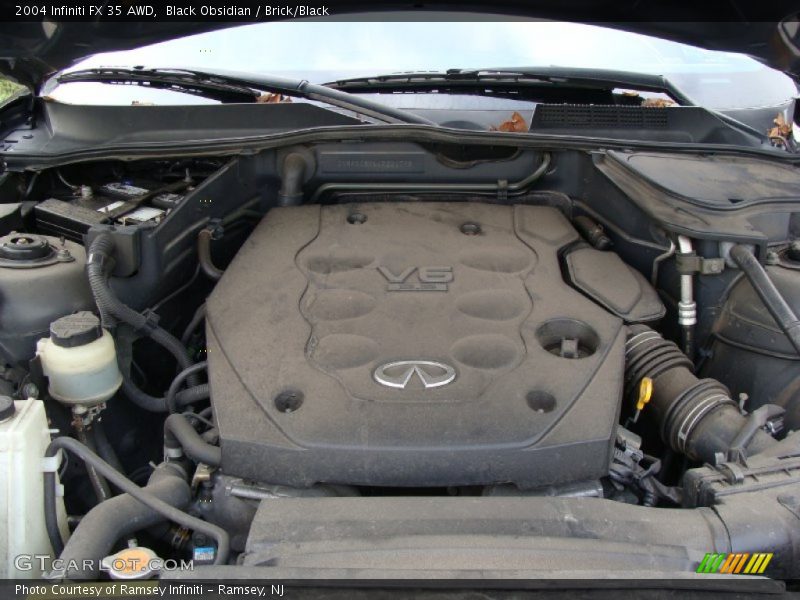 Black Obsidian / Brick/Black 2004 Infiniti FX 35 AWD