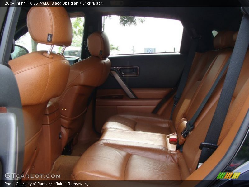 Black Obsidian / Brick/Black 2004 Infiniti FX 35 AWD