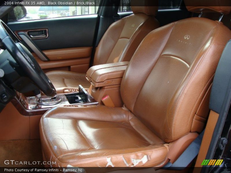 Black Obsidian / Brick/Black 2004 Infiniti FX 35 AWD