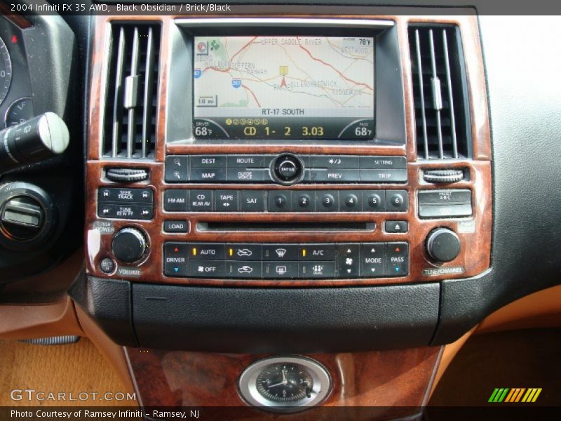 Black Obsidian / Brick/Black 2004 Infiniti FX 35 AWD