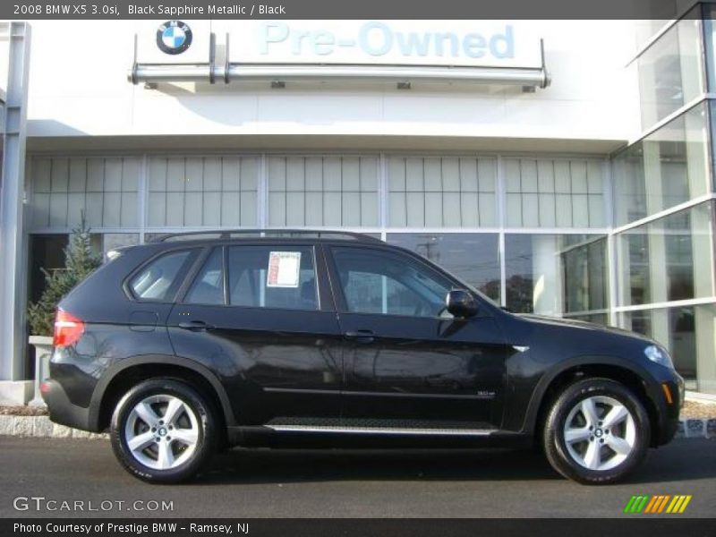 Black Sapphire Metallic / Black 2008 BMW X5 3.0si