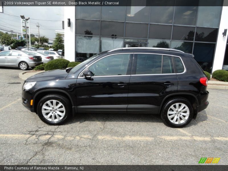 Deep Black Metallic / Charcoal 2009 Volkswagen Tiguan SE 4Motion