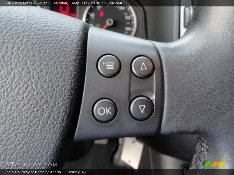 Deep Black Metallic / Charcoal 2009 Volkswagen Tiguan SE 4Motion