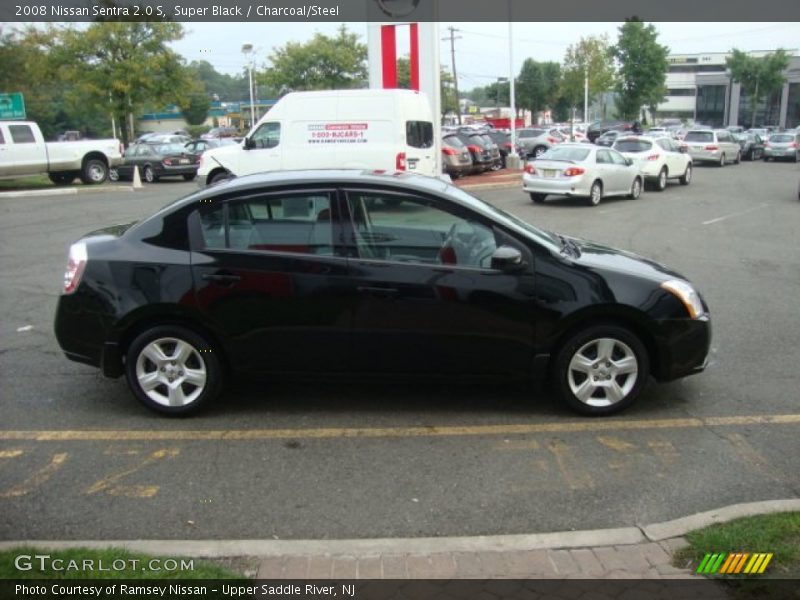 Super Black / Charcoal/Steel 2008 Nissan Sentra 2.0 S