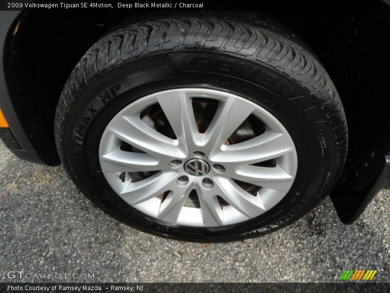 Deep Black Metallic / Charcoal 2009 Volkswagen Tiguan SE 4Motion