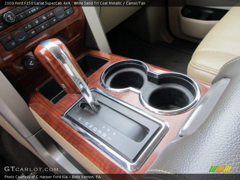 White Sand Tri Coat Metallic / Camel/Tan 2009 Ford F150 Lariat SuperCab 4x4