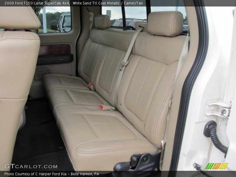 White Sand Tri Coat Metallic / Camel/Tan 2009 Ford F150 Lariat SuperCab 4x4