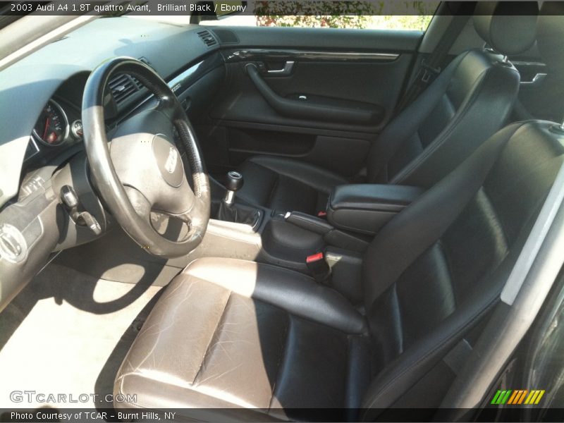 Brilliant Black / Ebony 2003 Audi A4 1.8T quattro Avant