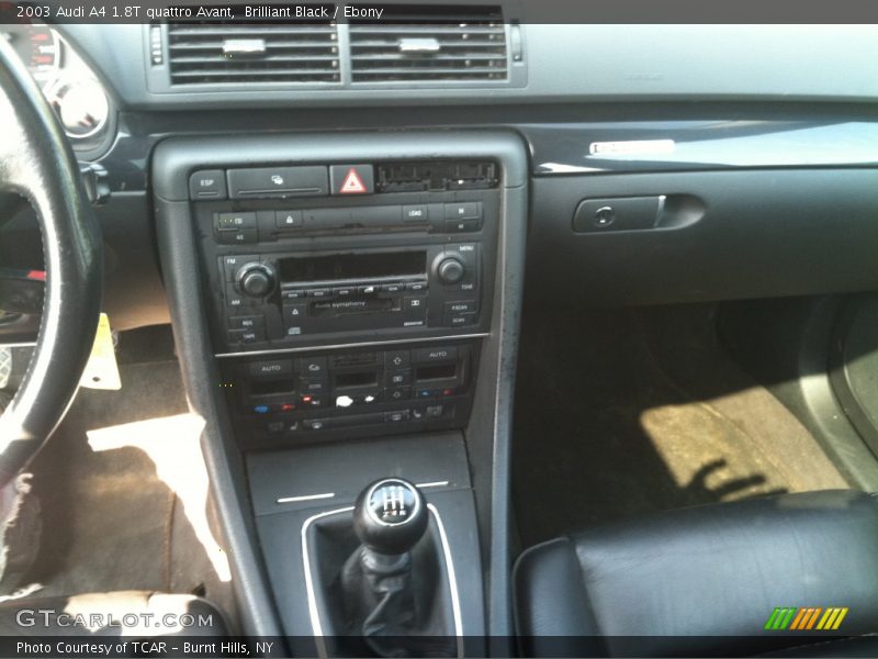 Brilliant Black / Ebony 2003 Audi A4 1.8T quattro Avant