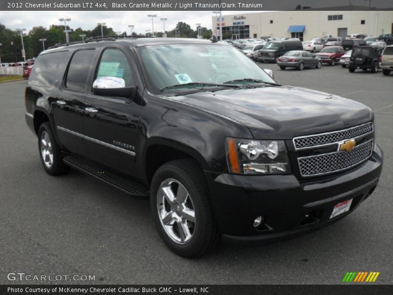 Black Granite Metallic / Light Titanium/Dark Titanium 2012 Chevrolet Suburban LTZ 4x4