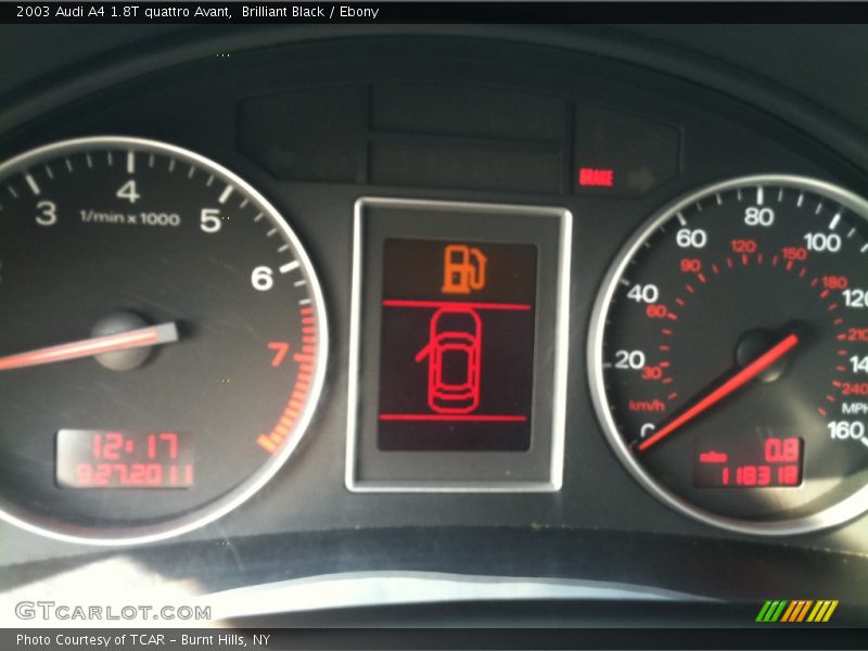 Brilliant Black / Ebony 2003 Audi A4 1.8T quattro Avant