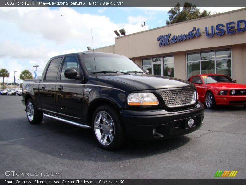 Black / Black/Silver 2003 Ford F150 Harley-Davidson SuperCrew