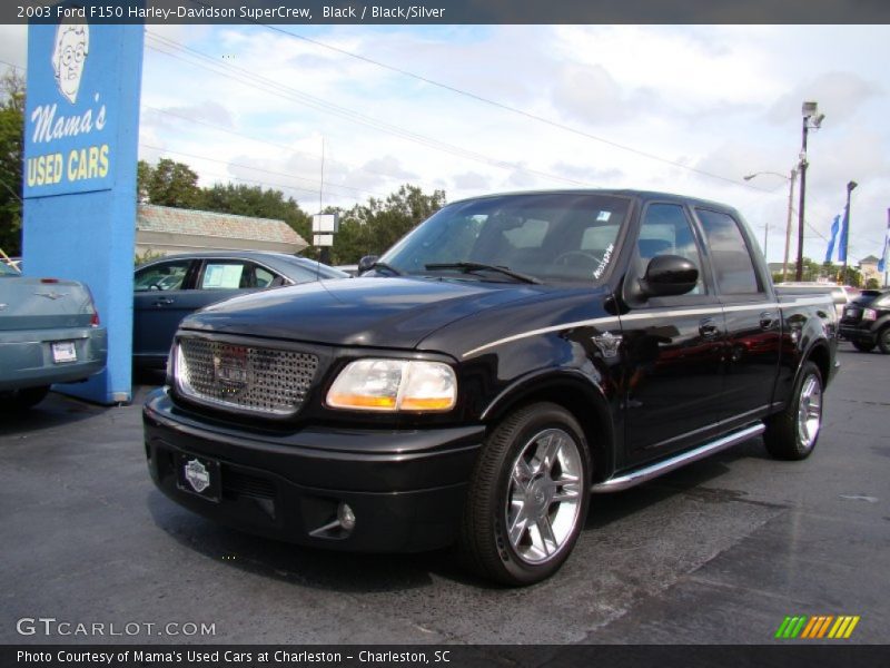 Black / Black/Silver 2003 Ford F150 Harley-Davidson SuperCrew