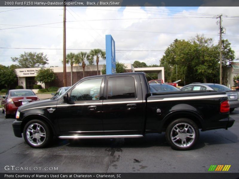 Black / Black/Silver 2003 Ford F150 Harley-Davidson SuperCrew