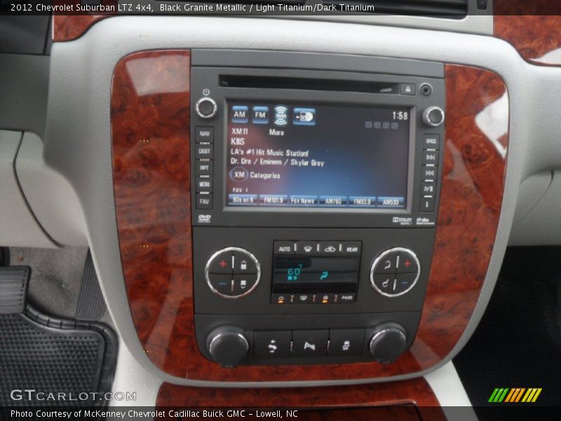 Controls of 2012 Suburban LTZ 4x4