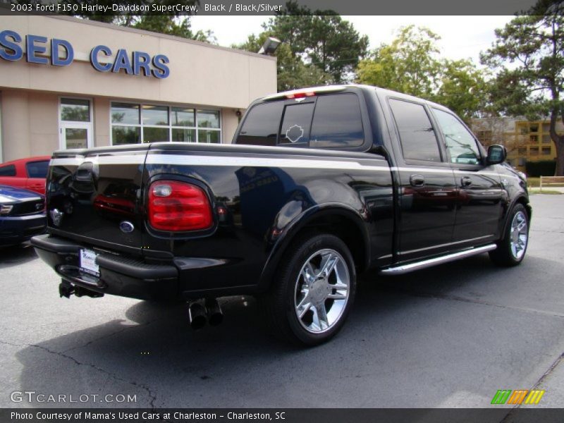 Black / Black/Silver 2003 Ford F150 Harley-Davidson SuperCrew