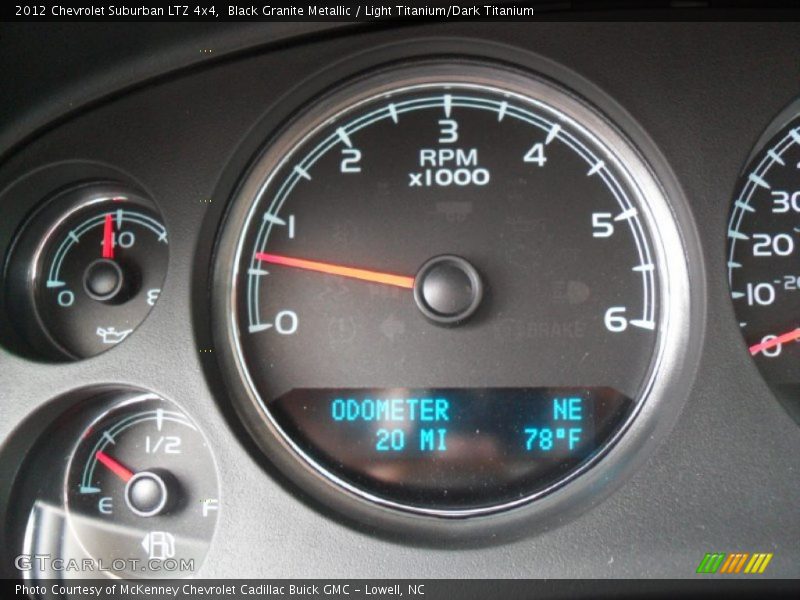 Black Granite Metallic / Light Titanium/Dark Titanium 2012 Chevrolet Suburban LTZ 4x4