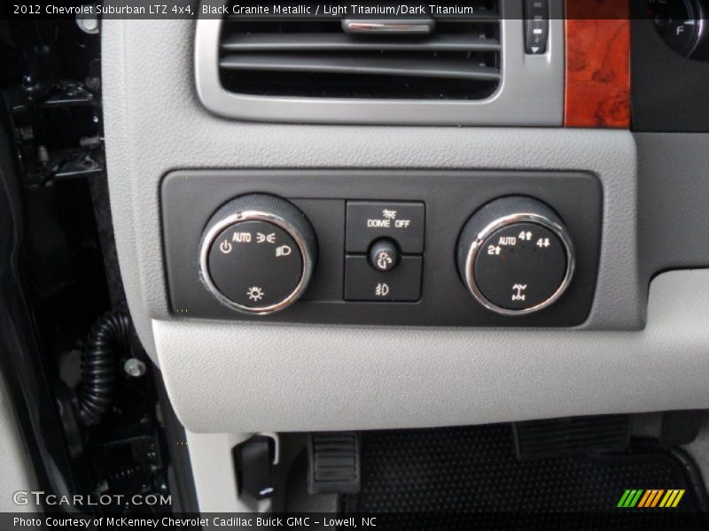 Controls of 2012 Suburban LTZ 4x4