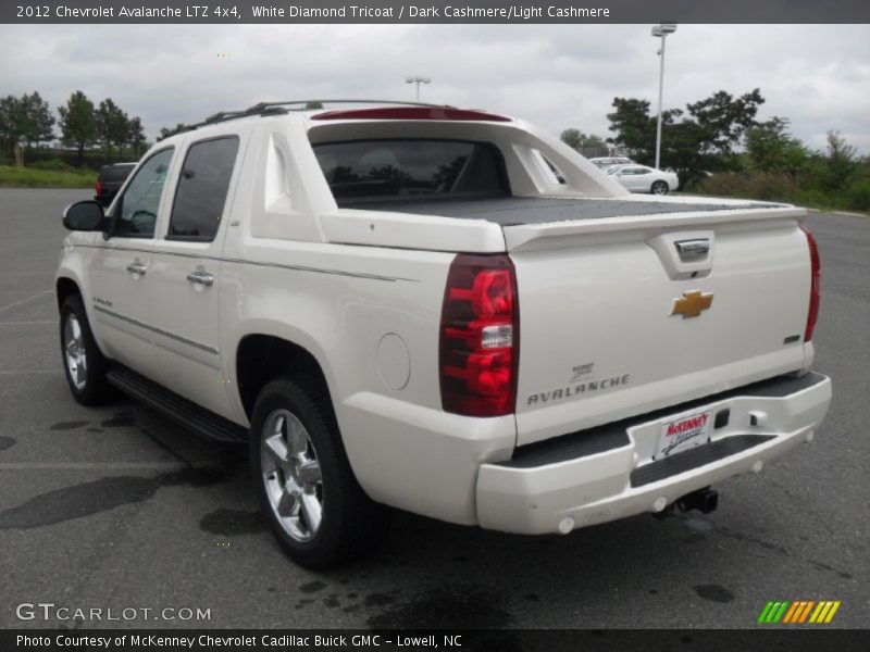 White Diamond Tricoat / Dark Cashmere/Light Cashmere 2012 Chevrolet Avalanche LTZ 4x4