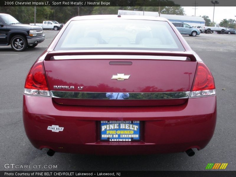 Sport Red Metallic / Neutral Beige 2006 Chevrolet Impala LT